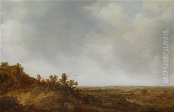 Eine Dunenlandschaft Oil Painting by Pieter De Molijn