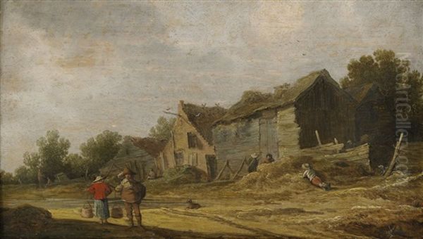 Lantlig Idyll Oil Painting by Pieter De Molijn