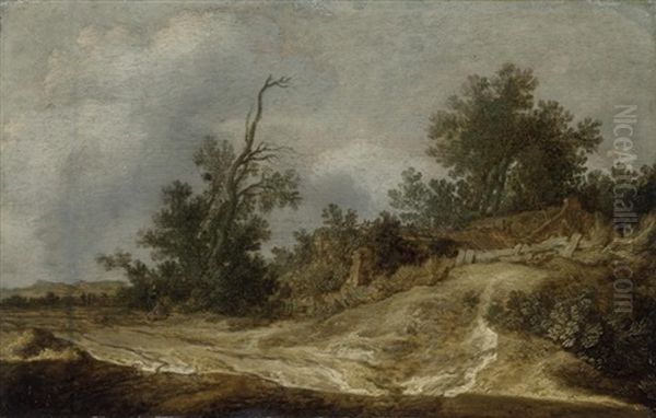 Landschaft Mit Kate Und Staffagefiguren Oil Painting by Pieter De Molijn