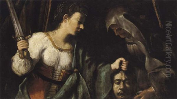 Judith Mit Dem Haupt Des Holofernes Oil Painting by Antonio Molinari