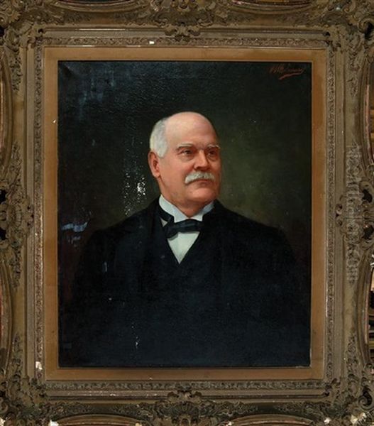 Portrait Of Martin Behrman (1864-1926), Mayor Of New Orleans Oil Painting by Andres Molinary