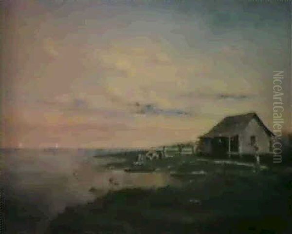 Home On Lake Pontchartrain Oil Painting by Andres Molinary