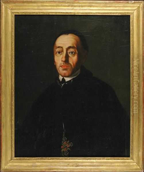 Portrait Of Bedrich Grundmann Oil Painting by Johann Peter Molitor