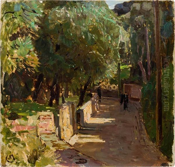 Beaulieu Oil Painting by Carl Moll