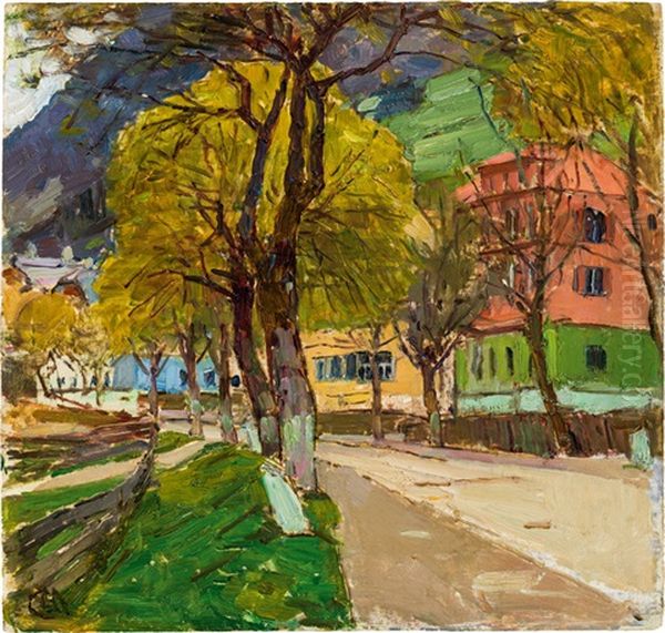 Hofgastein Im Mai Oil Painting by Carl Moll