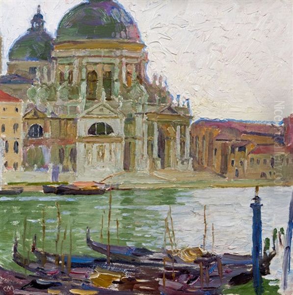 Venice With Santa Maria Della Salute Oil Painting by Carl Moll