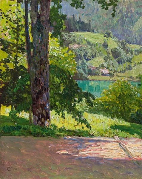 View From Villa Billroth On Wolfgangsee Oil Painting by Carl Moll