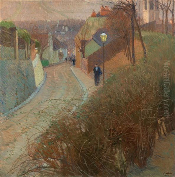 Blick Von Der Hohen Warte Auf Heiligenstadt Oil Painting by Carl Moll