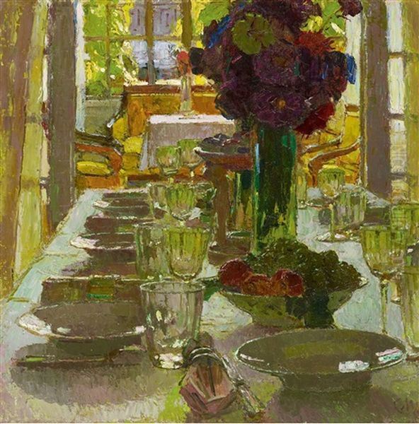 Speisezimmer I Oil Painting by Carl Moll