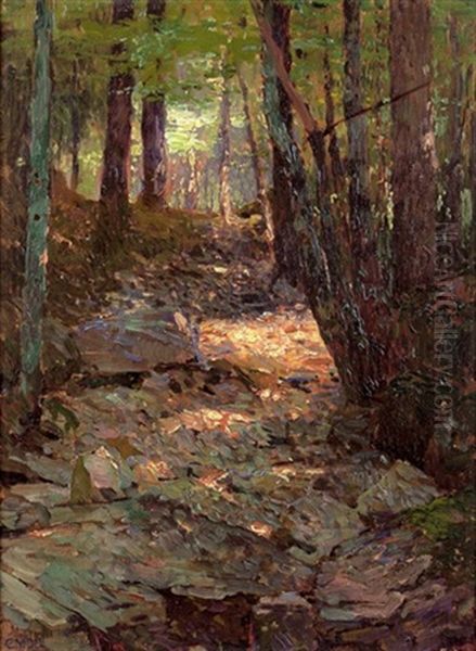 Waldeinblick Oil Painting by Carl Moll