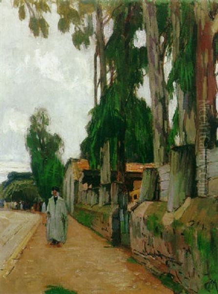 Strase In Algier Oil Painting by Carl Moll