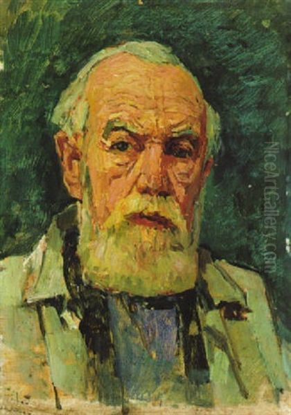 Selbstportrait Oil Painting by Carl Moll