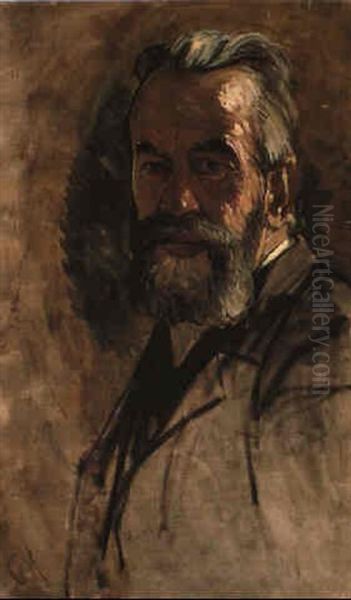 A Self-portrait Oil Painting by Carl Moll