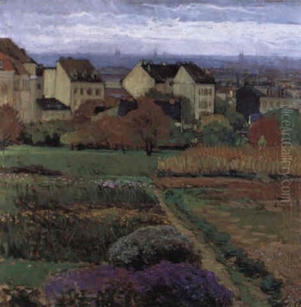 Dobling, Wien Oil Painting by Carl Moll