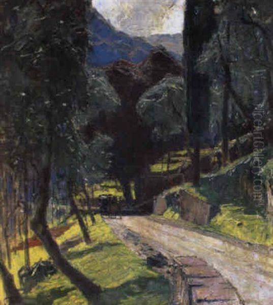 Valle Marte, Rapallo Oil Painting by Carl Moll