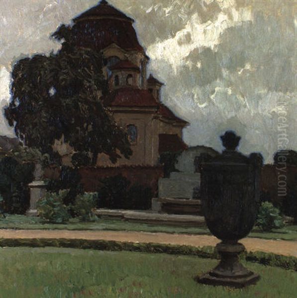 Parkmotiv Oil Painting by Carl Moll