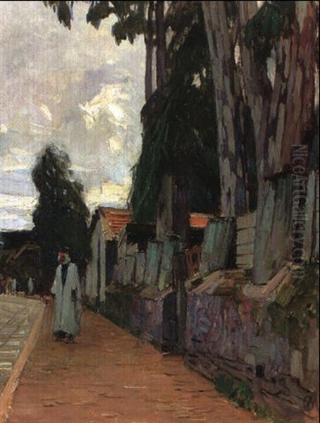 Strase In Algier Oil Painting by Carl Moll