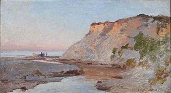 Aaens Udlob I Havet I Lonstrup Oil Painting by Christian Ferdinand Andreas Molsted