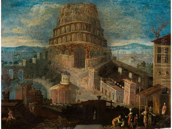 Der Turmbau Von Babel Oil Painting by Joos de Momper the Younger