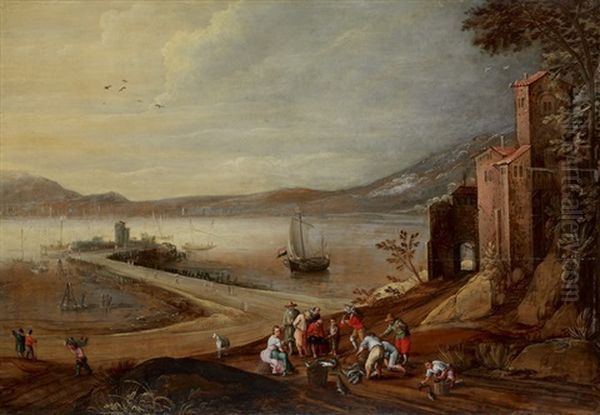 Befestigungsanlage Am Meer Oil Painting by Joos de Momper the Younger