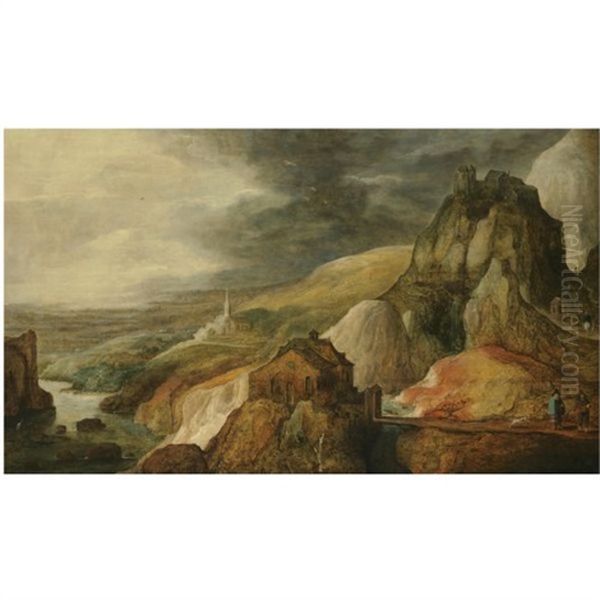 A Panoramic Mountainous Landscape by Joos de Momper the Younger