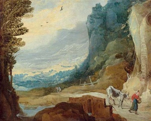 Landschaft Oil Painting by Joos de Momper the Younger