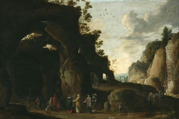 Klausnergrotte Oil Painting by Joos de Momper the Younger