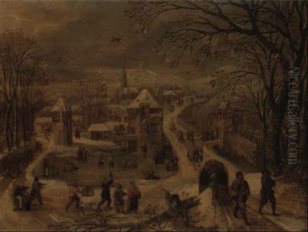 Winter Landscape by Joos de Momper the Younger