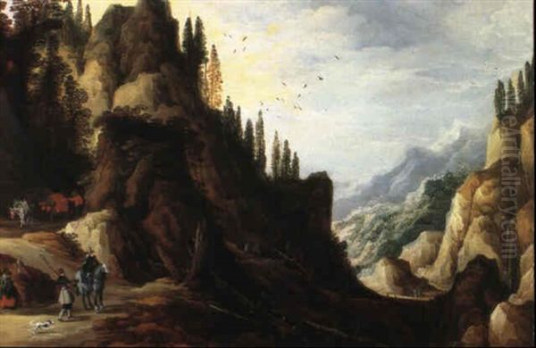 Paysage De Montagne Oil Painting by Joos de Momper the Younger