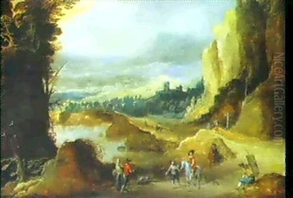 Paysage Rocheux Oil Painting by Joos de Momper the Younger