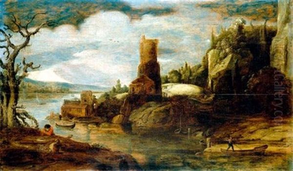 Paysage Oil Painting by Philips de Momper the Younger