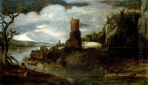 Paysage Oil Painting by Philips de Momper the Younger