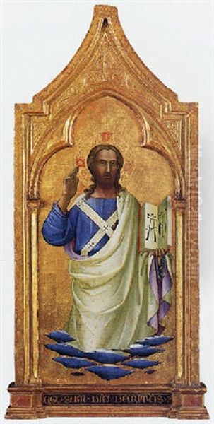 Cristo Benedicente Oil Painting by Lorenzo Monaco