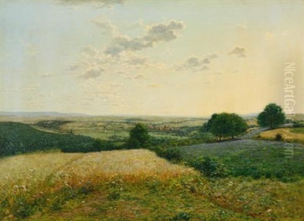 Oeuvre Xi (summer Landscape) Oil Painting by Jean Ferdinand Monchablon