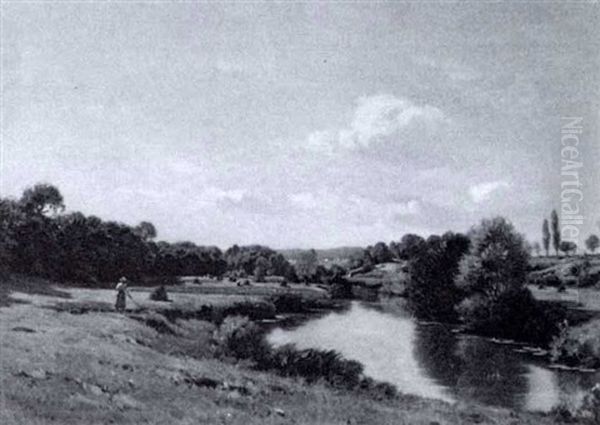 Bords De La Saone by Jean Ferdinand Monchablon