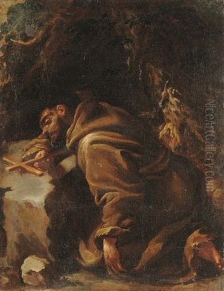 Estasi Di San Francesco Oil Painting by Domenico Mondo