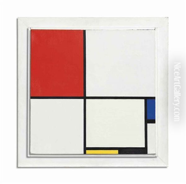 Composition No. Iii, With Red, Blue, Yellow, And Black, 1929 Oil Painting by Piet Mondrian