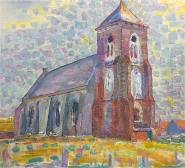 Church In Zoutelande Oil Painting by Piet Mondrian