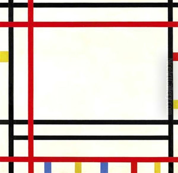 New York/boogie Woogie Oil Painting by Piet Mondrian