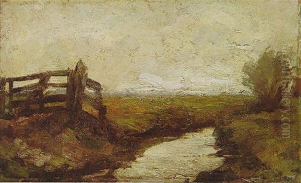 Watercourse Near Amsterdam Oil Painting by Piet Mondrian