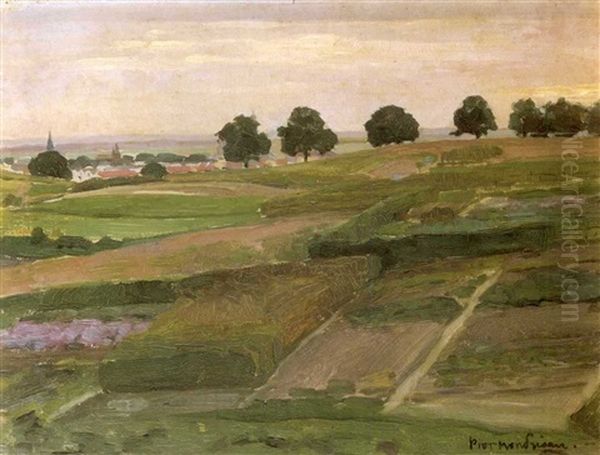 A View Of Arnhem Seen From The North Oil Painting by Piet Mondrian