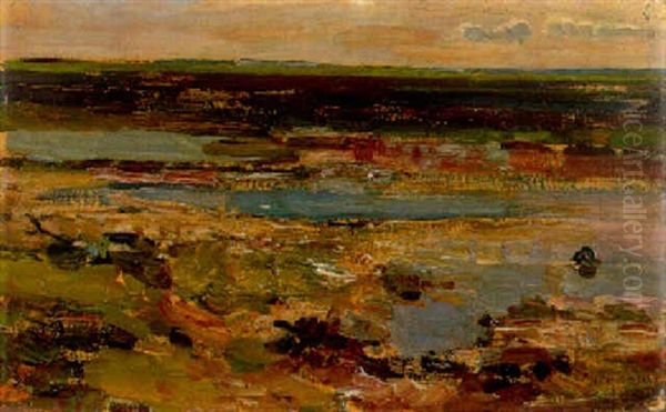 Landscape Oil Painting by Piet Mondrian