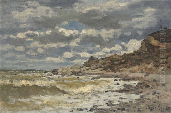 Bord De Mer A Sainte-adresse Oil Painting by Claude Monet