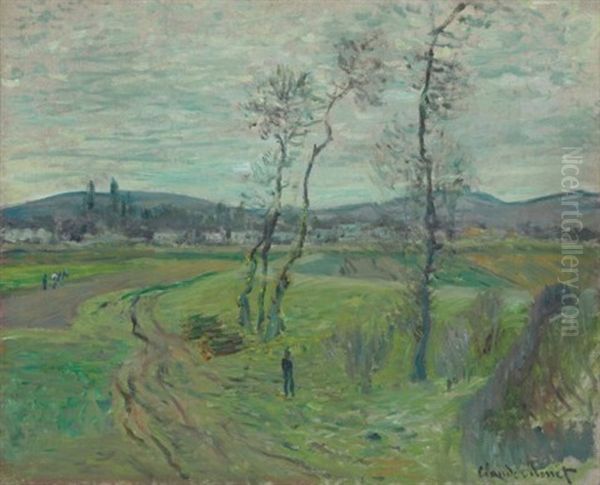 La Plaine De Gennevilliers Oil Painting by Claude Monet