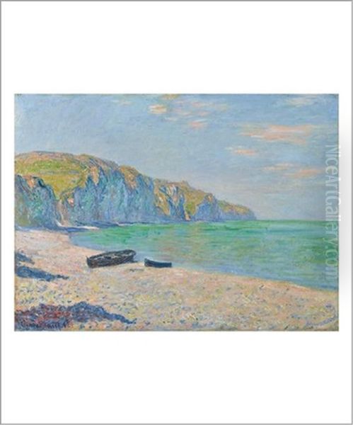 Plage Et Falaises De Pourville Oil Painting by Claude Monet