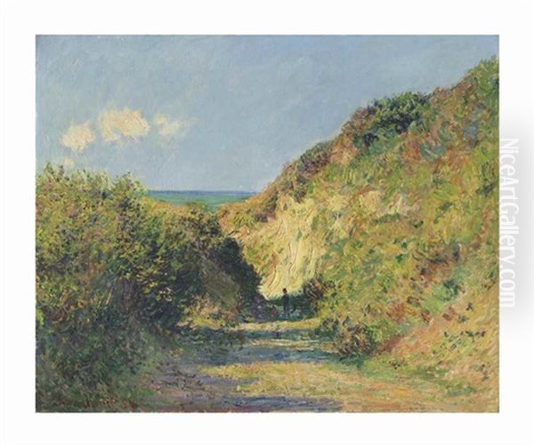 Le Chemin Creux Oil Painting by Claude Monet