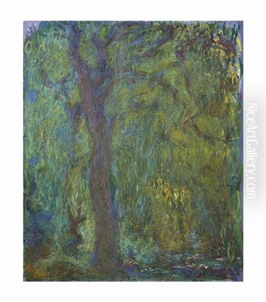 Saule Pleureur Oil Painting by Claude Monet