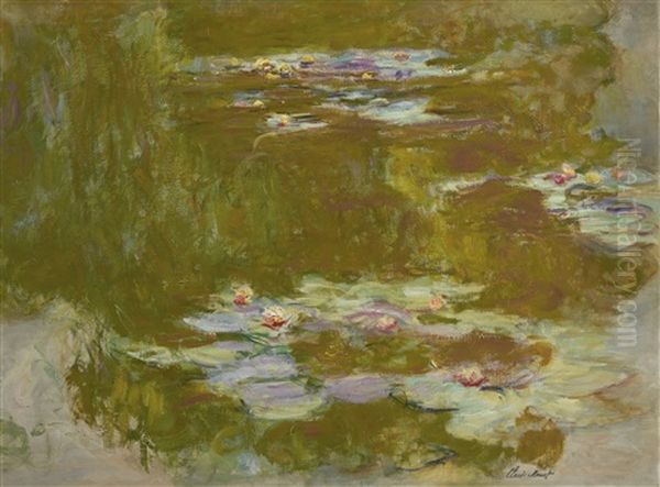 Le Bassin Aux Nympheas Oil Painting by Claude Monet