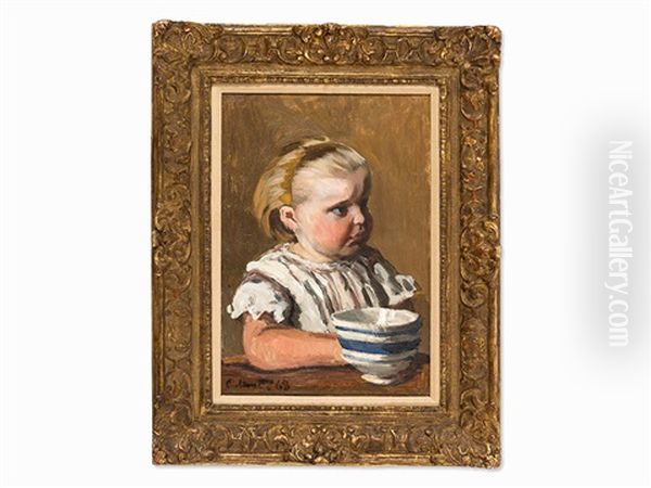 L'enfant A La Tasse, Portrait De Jean Monet Oil Painting by Claude Monet