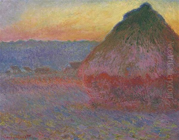 Meule Oil Painting by Claude Monet